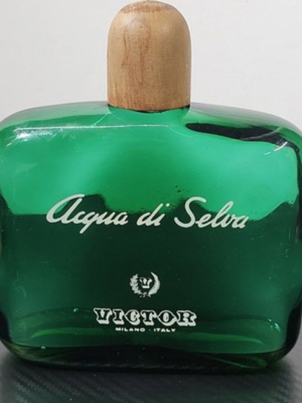 Vintage Acqua Di Selva Empty Display Bottle - Wooden Topper